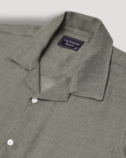 Sage half sleeve linen shirt for men