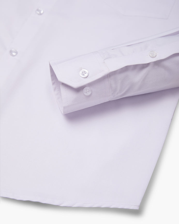 Classic White Full Sleeve Plain Shirt For Men
