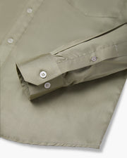 Classic Slate Green Full Sleeve Plain Satin Shirt For Men
