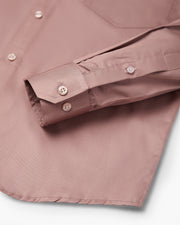 Classic Copper Rose Full Sleeve Plain Satin Shirt For Men