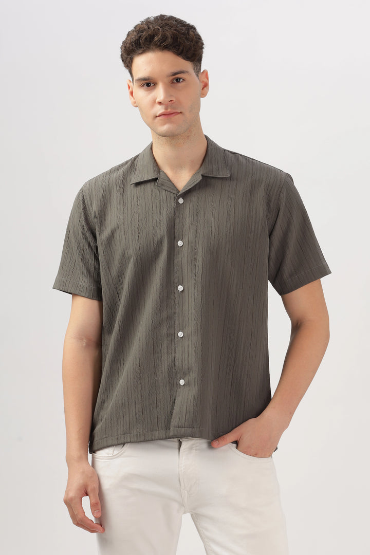 Grey popcorn shirt