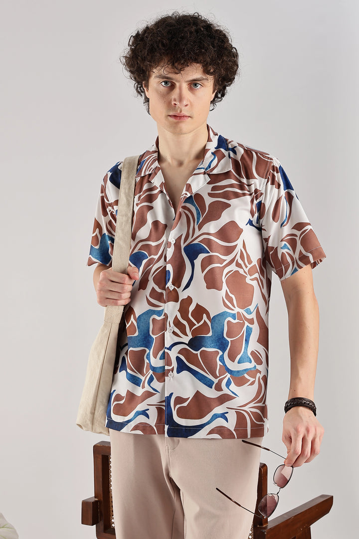 Biege short sleeve shirt