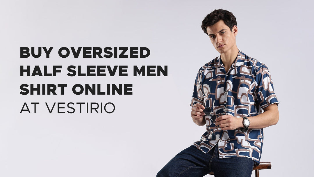 Buy Oversized half sleeve men shirt Online at vestirio