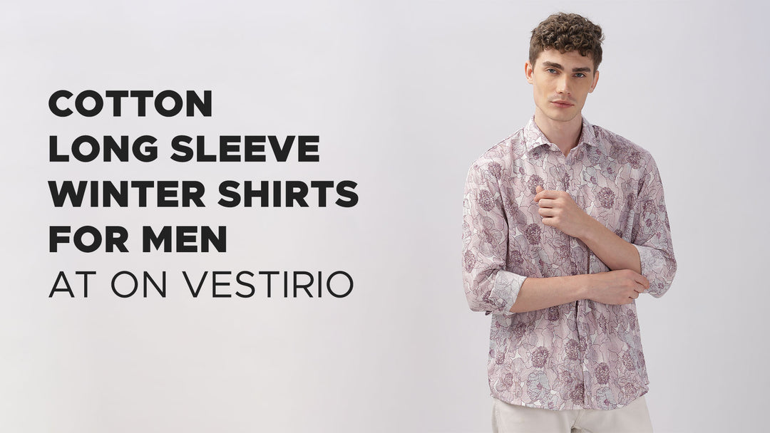 Cotton long sleeve winter shirts for men at on vestirio