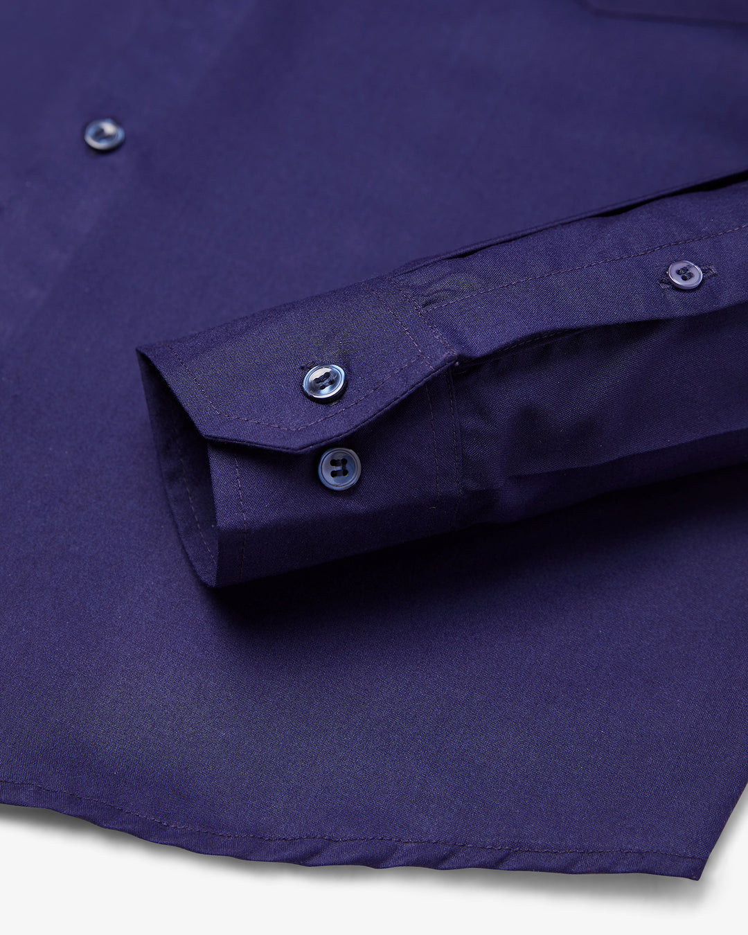 Classic Navy Blue Full Sleeve Plain Shirt For Men