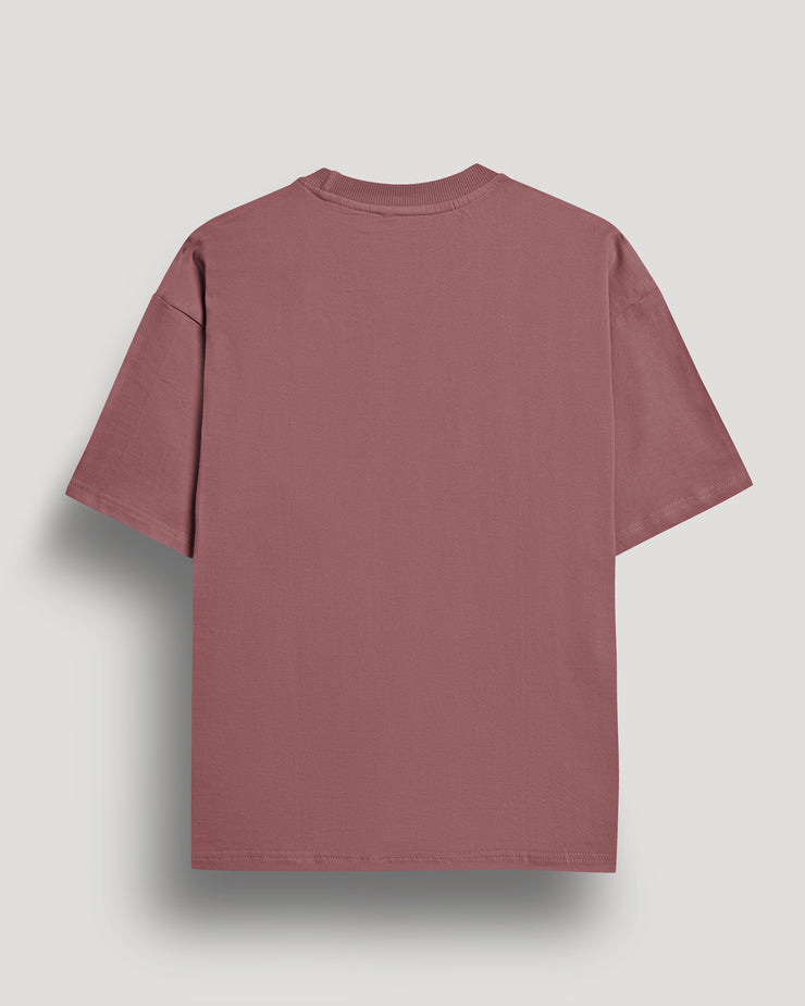 Oriental pink plain oversized t-shirt