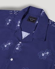 flower printed half sleeve shirt