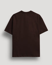 Brown plain oversized t-shirt