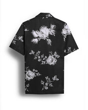 Black Flower Printed Shirt
