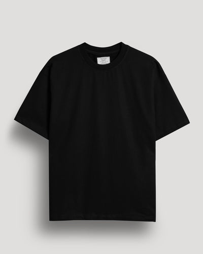 Black plain oversized t-shirt