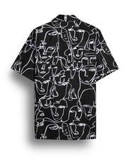 Black Abstract Printed Shirt