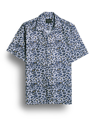White Leopard Printed Shirt