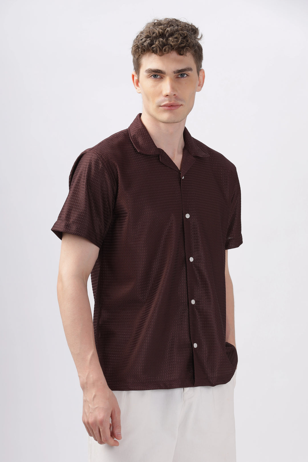  turkish weave half sleeve shirt