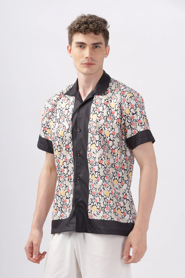 Pomme fruit printed half sleeve shirt