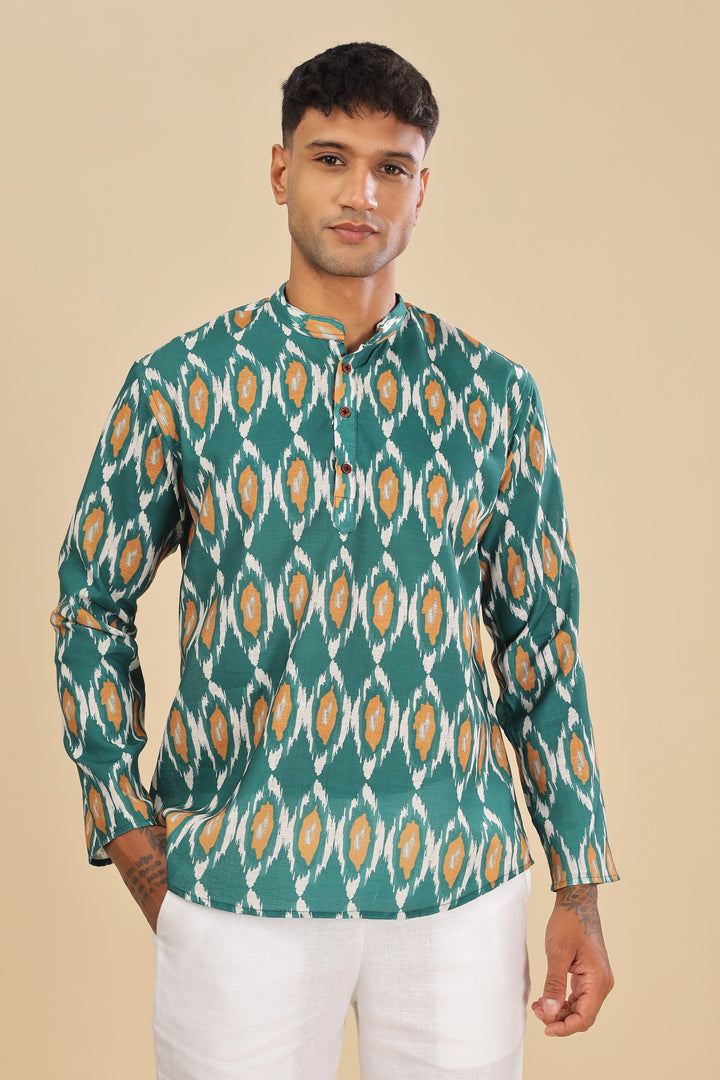 green short kurta