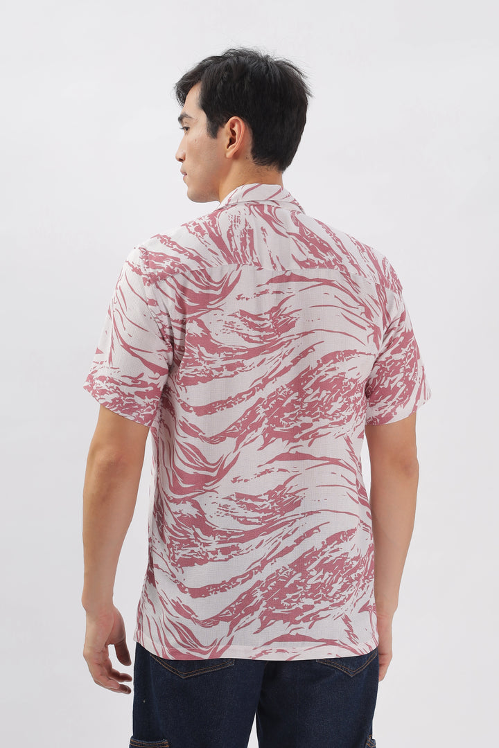 Maroon-Textured island shirt