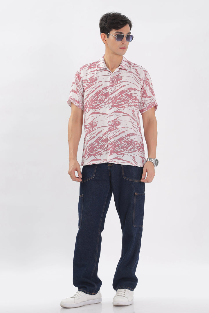 Maroon-Textured island shirt