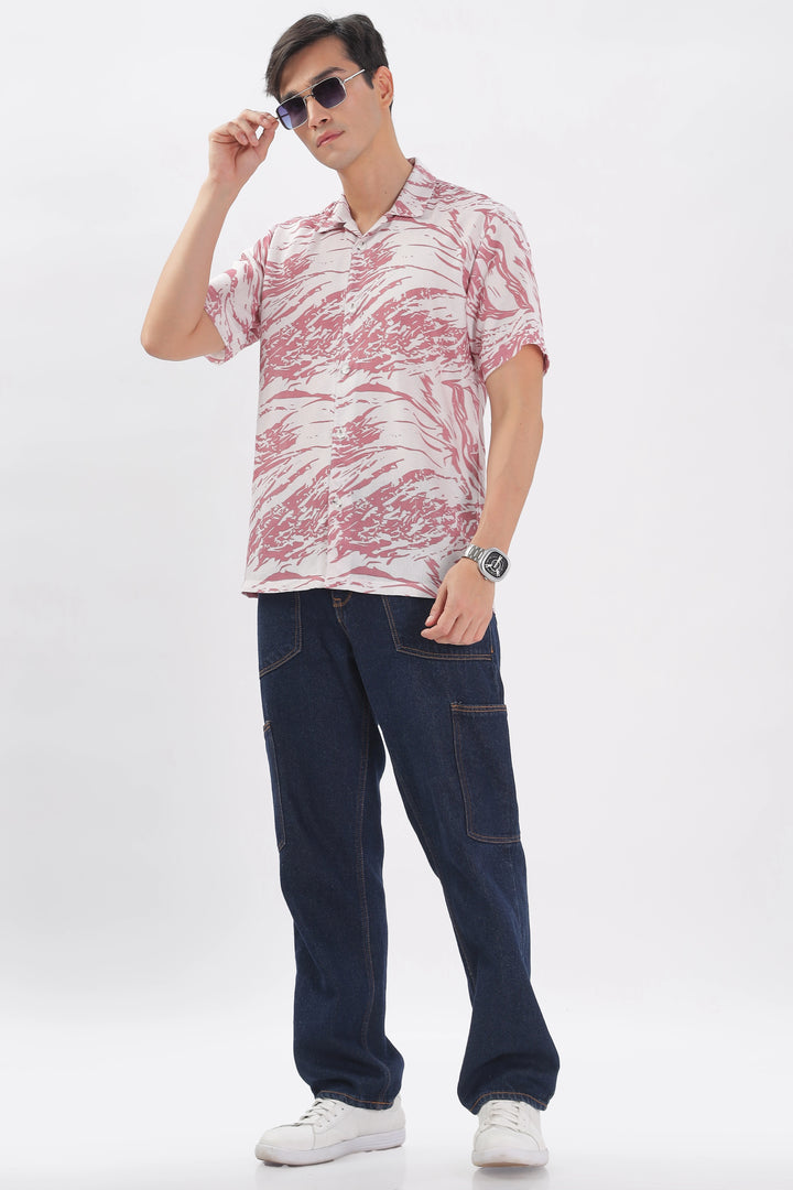 Maroon-Textured island shirt