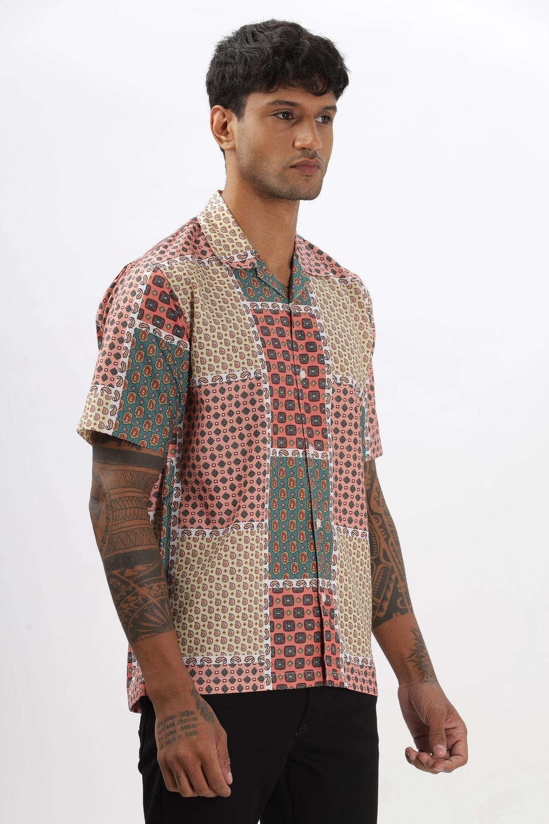 Multicolor bandana printed shirt