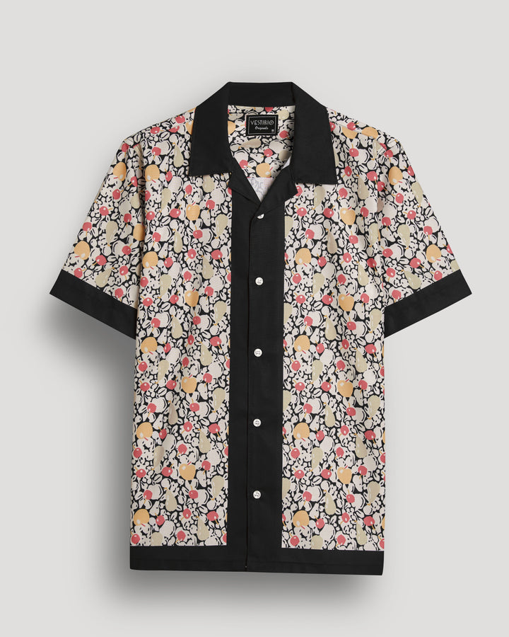 pomme fruit printed half sleeve shirt