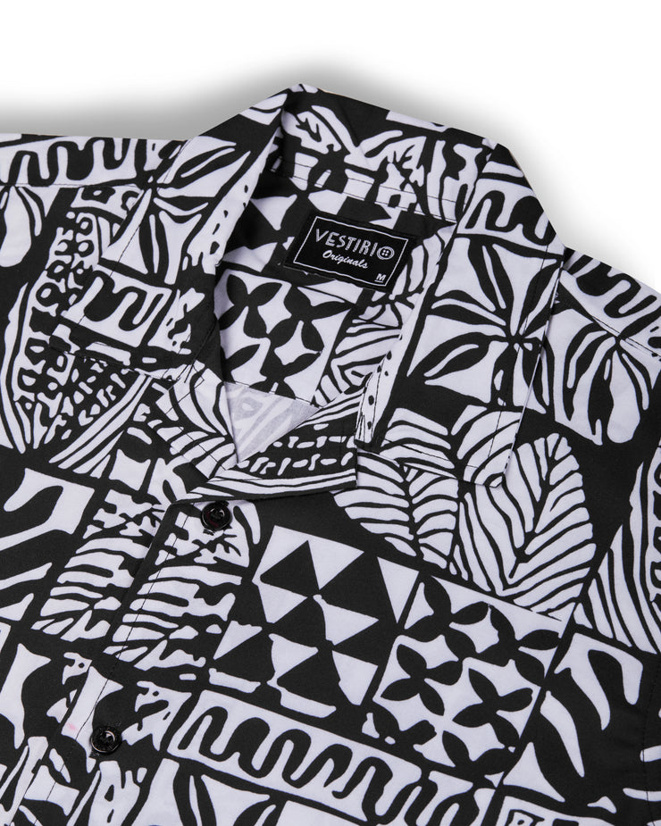 Hawaiian floral printed short sleeve shirt for men