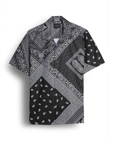 Black Bandana Printed Shirt
