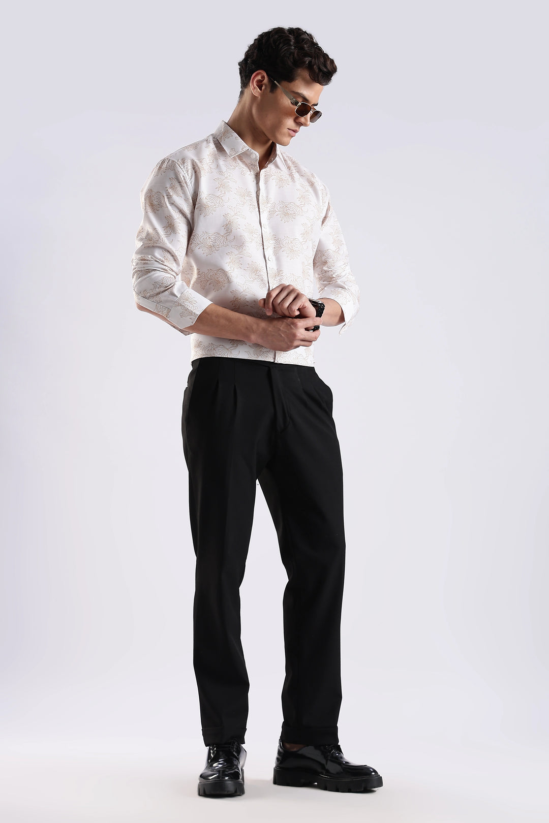  floral printed full sleeve shirt