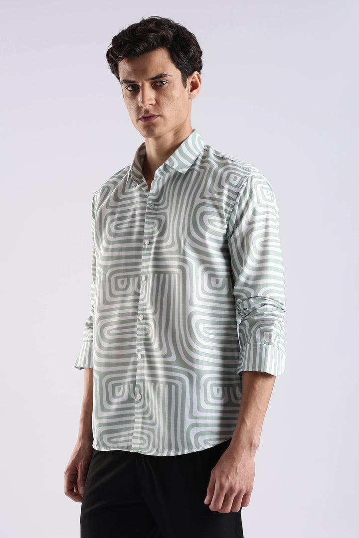 Green full sleeve shirt