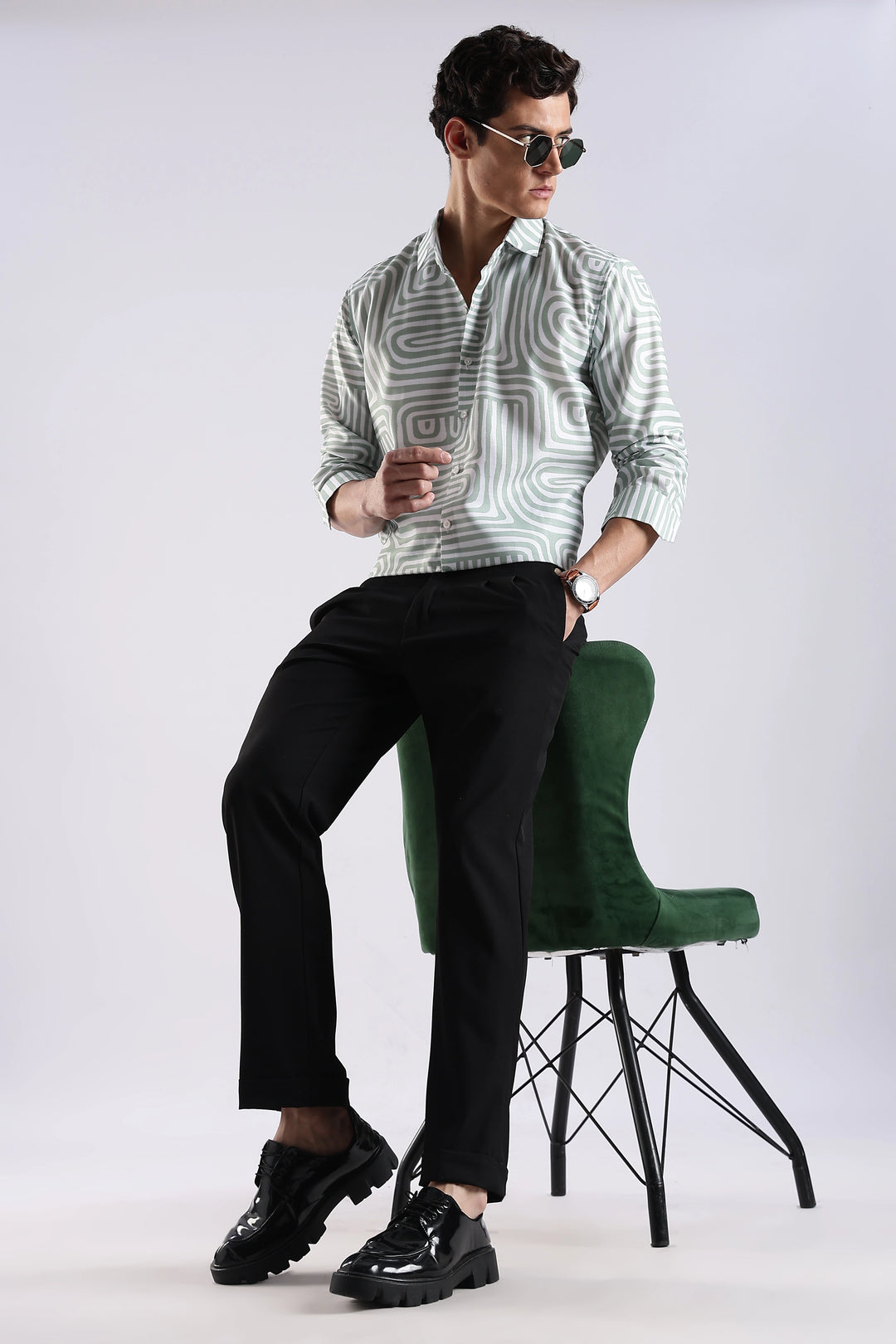  abstract printed full sleeve shirt