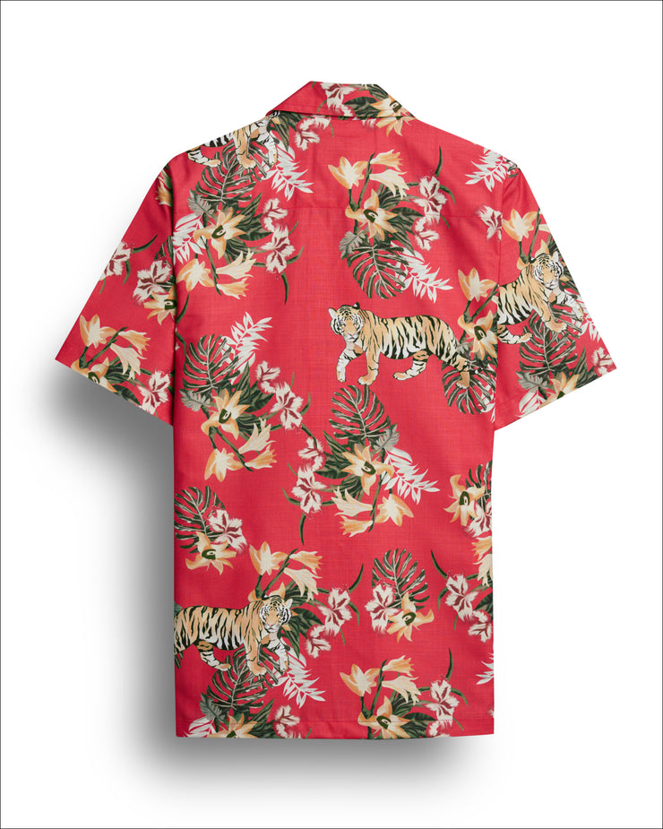 Flower printed 2025 half shirts