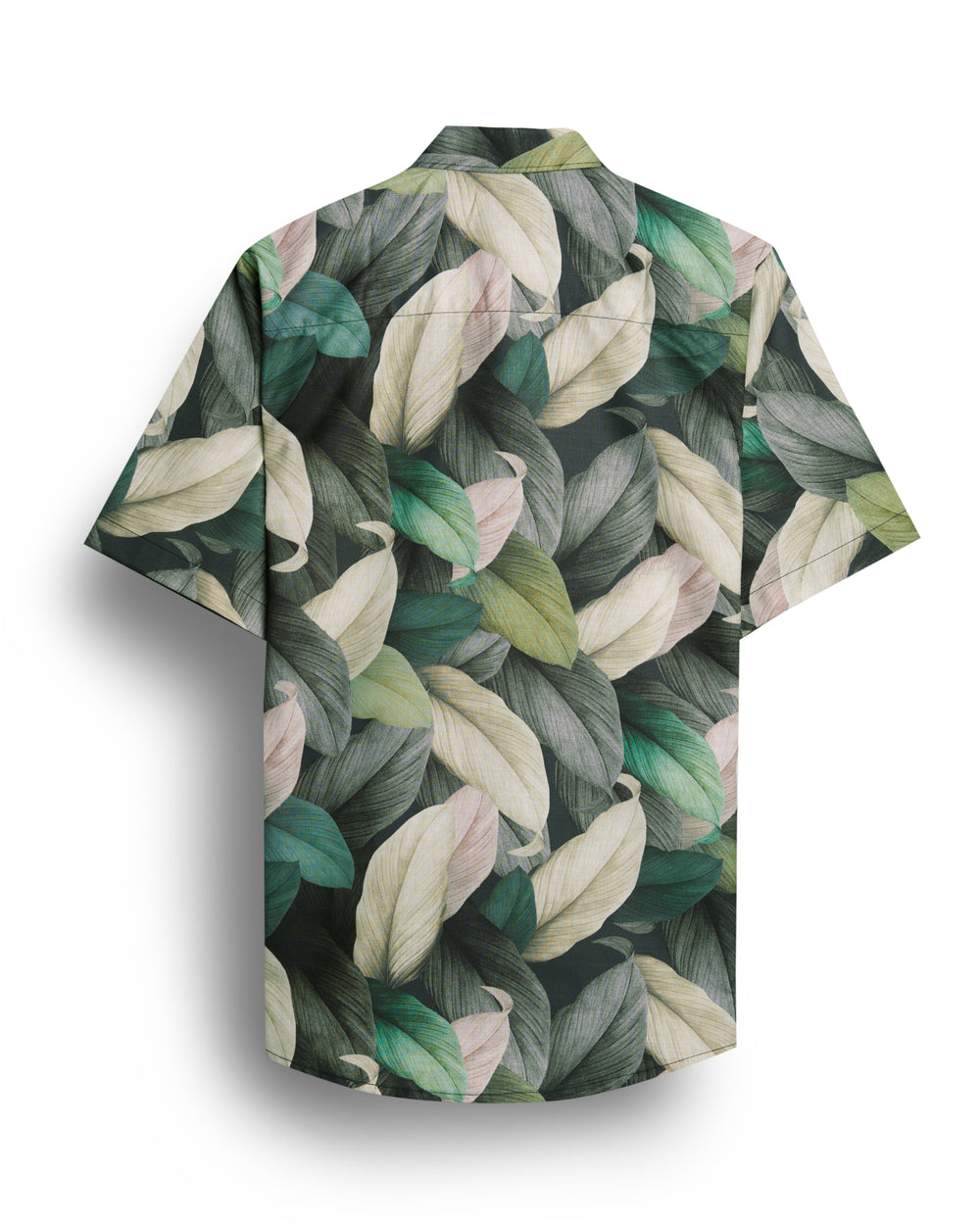 GREEN LEAF PRINT HALF SLEEVE SHIRT FOR MEN