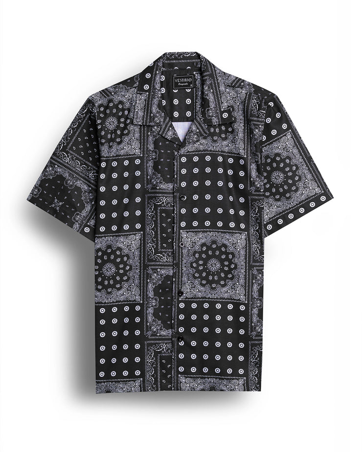 Black 2024 bandana shirt