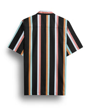 Zeus Black Stripe Printed Shirt
