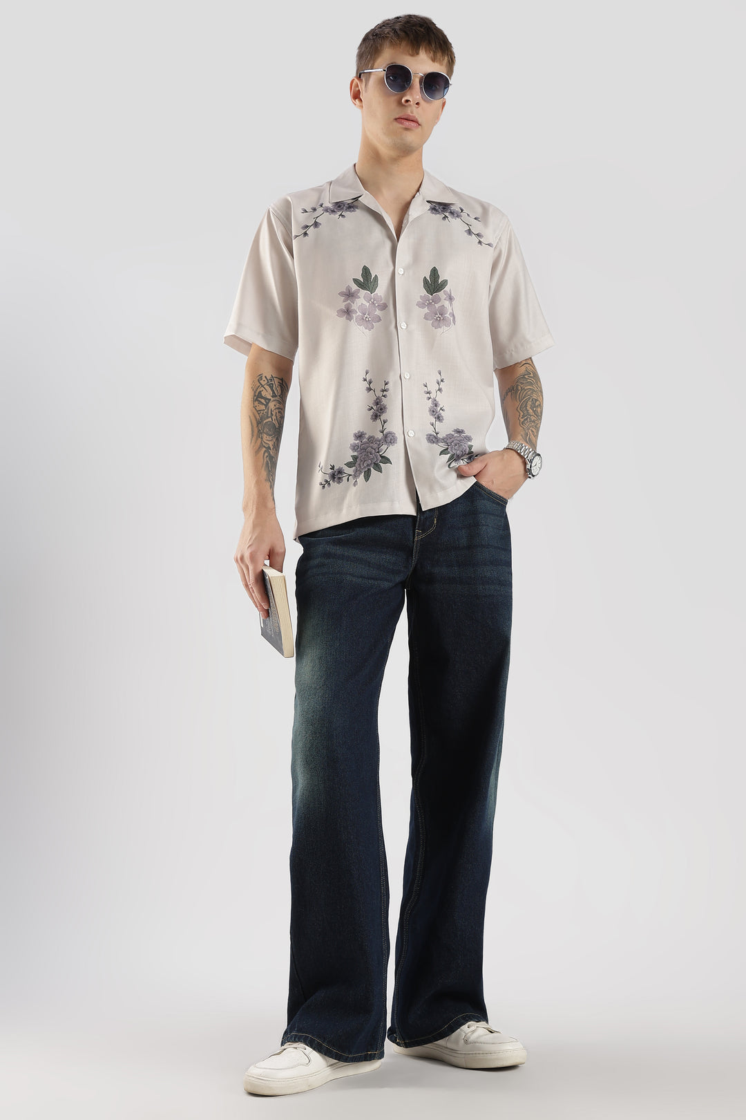 Offwhite floral printed shirt