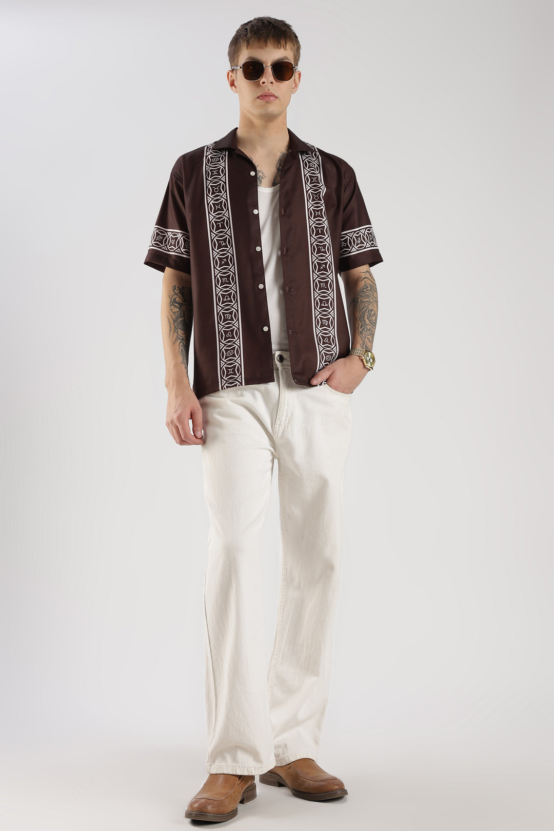  panel printed shirt