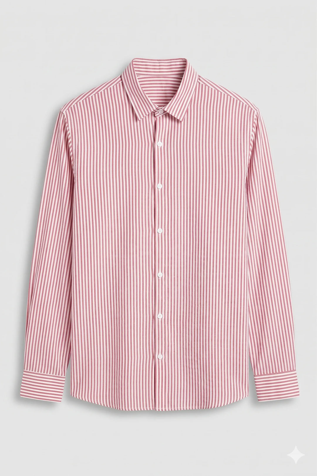Red stripe cotton shirt