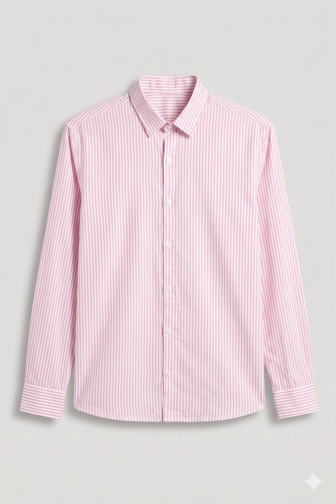Pink stripe cotton shirt