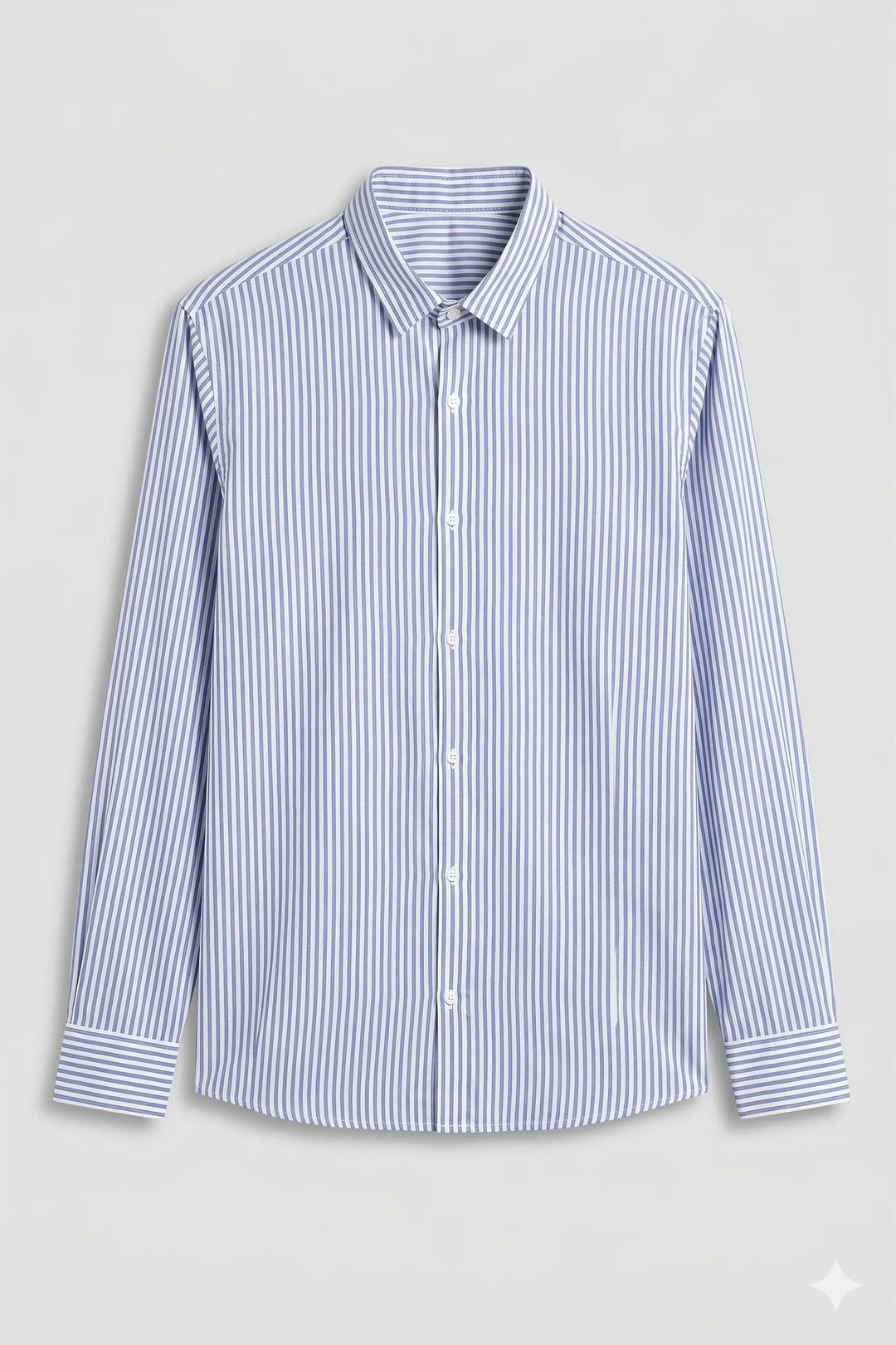 Blue stripe cotton shirt