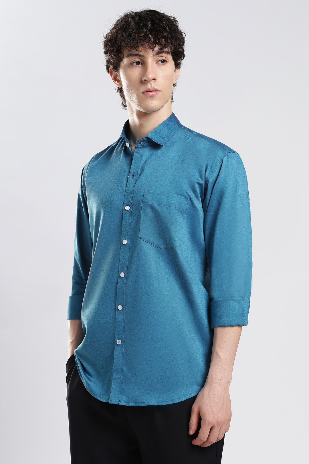 Teal full sleeve shirt