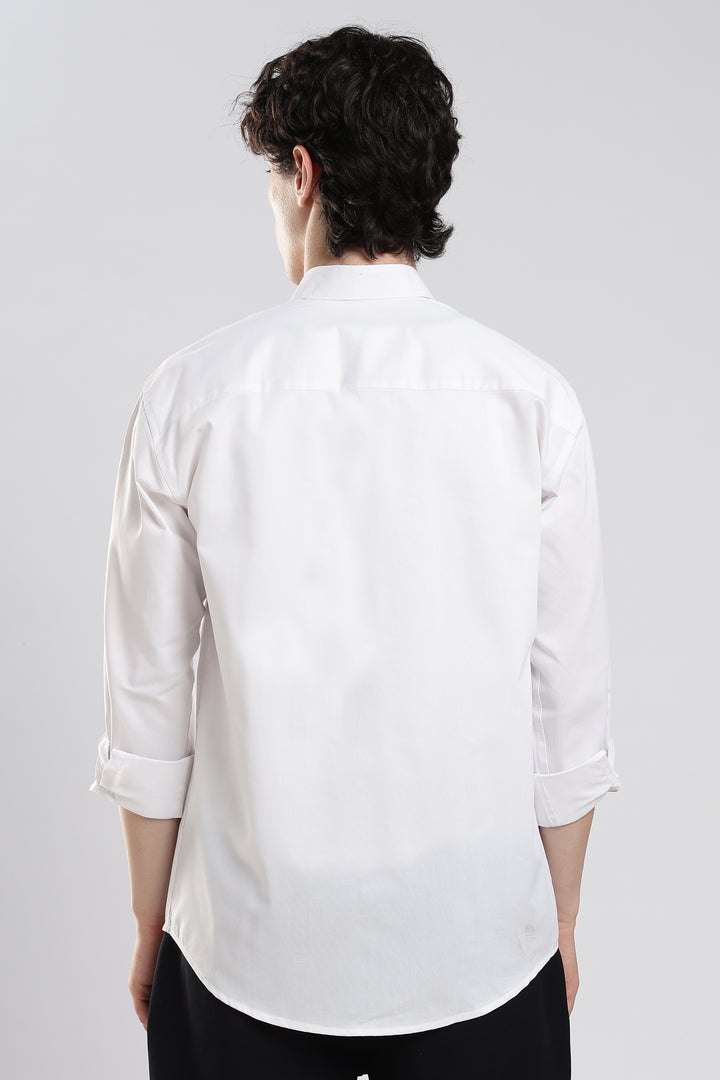 White full sleeve cotton shirt