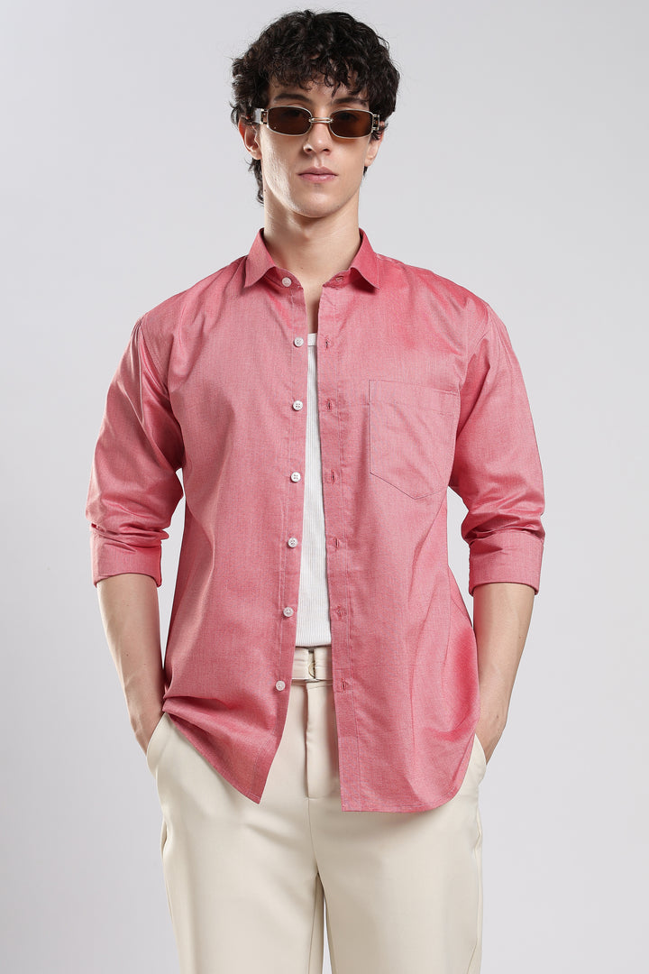Pink cotton shirt