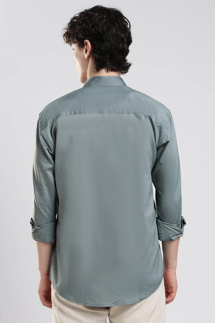 Sage full sleeve cotton shirt