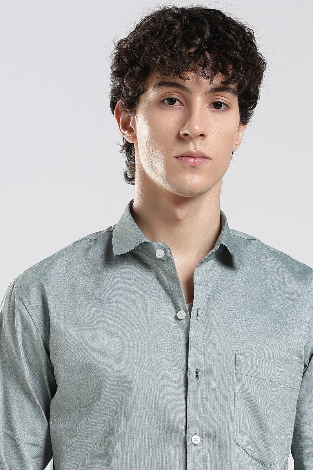 Sage full sleeve cotton shirt