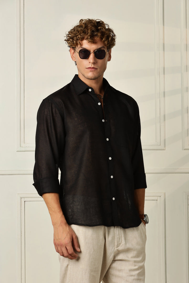  Black full sleeve shirt