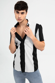 Black Big Stripe  Shirt