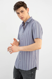 Santas Gray Stripe  Shirt