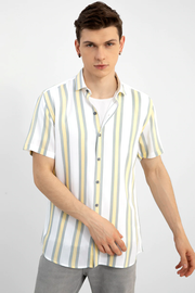 Lemon Chiffon Stripe  Shirt